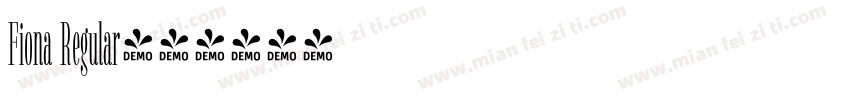 Fiona Regular字体转换